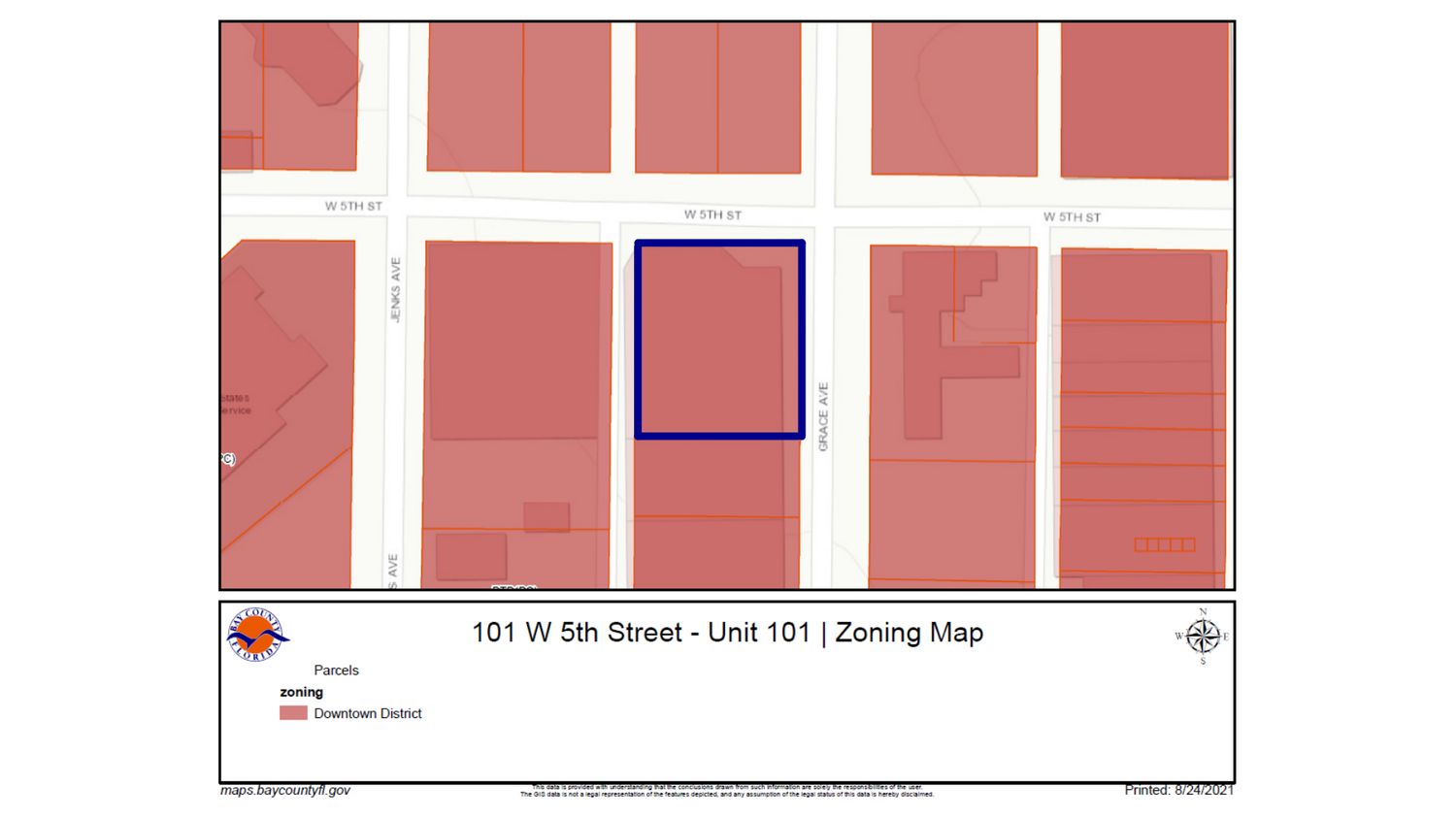 Suite 101 @ Town Centre Office Complex | 3,300 SF | Historic Downtown Panama City: 101 W 5th St, Panama City, FL 32401